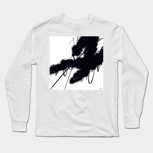 Abstract Black Belt Long Sleeve T-Shirt